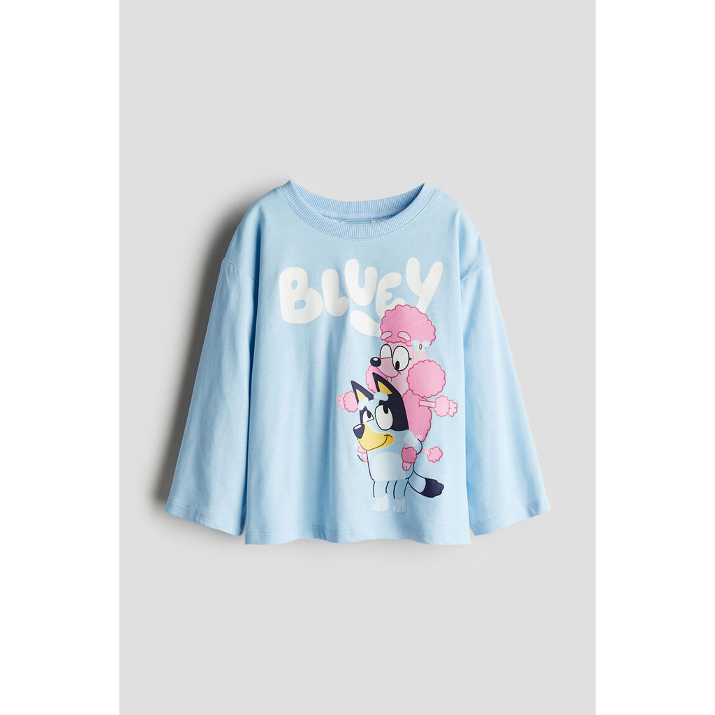 H&M(เอชแอนด์เอ็ม) เด็กผู้หญิง เสื้อผ้าคอตตอนแต่งดีเทลลายพิมพ์นูน 1229659_3