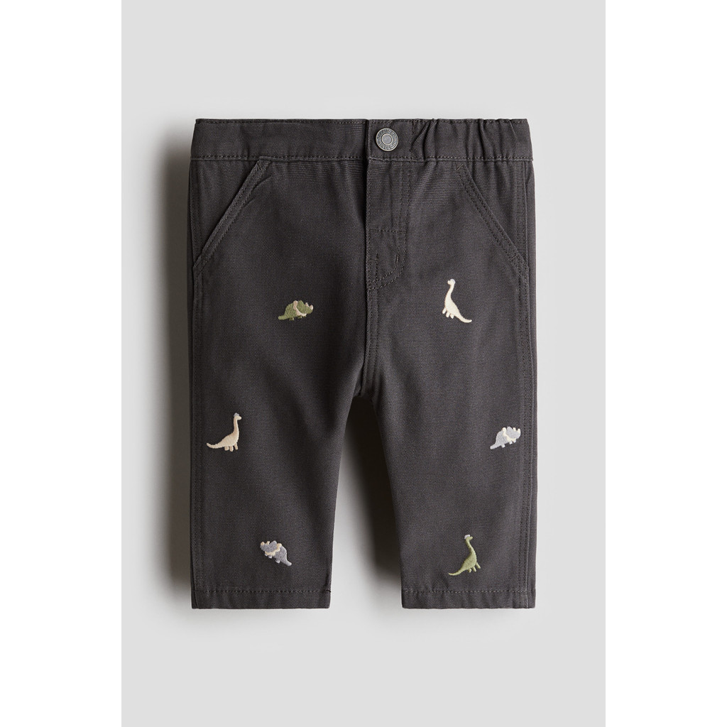 H&M Embroidery-detail cotton trousers 1242560_1