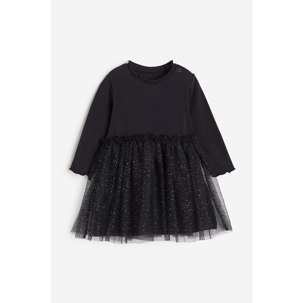 H&M Girl Tulle-skirt jersey dress 1188052_1