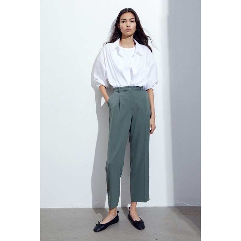 H&M Woman High-waisted tailored trousers 1175599_1