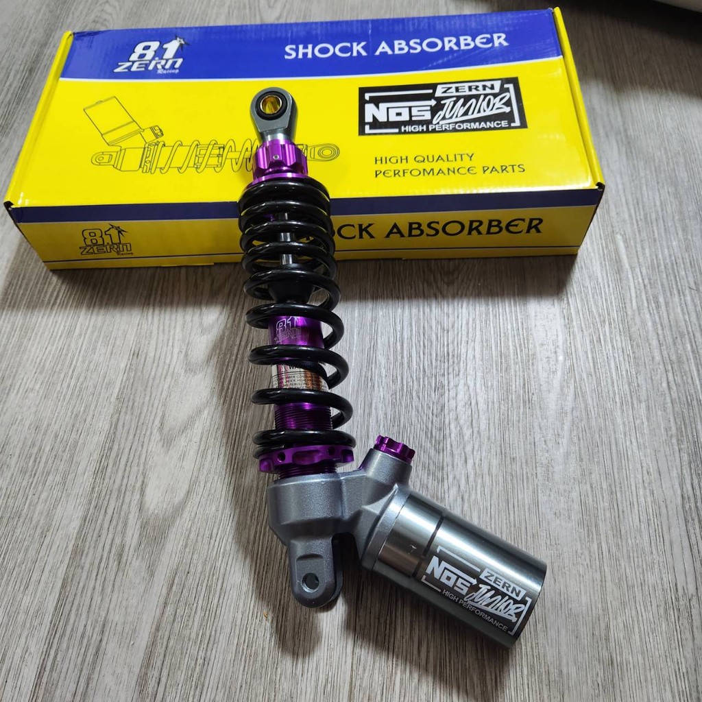 ZERN G-SERIES โช๊คหลังหัวกลับ สปริงดำแกนม่วง GIORNO / SCOOPYi / CLICK110i / CLICK125i ขนาด 310 มิล