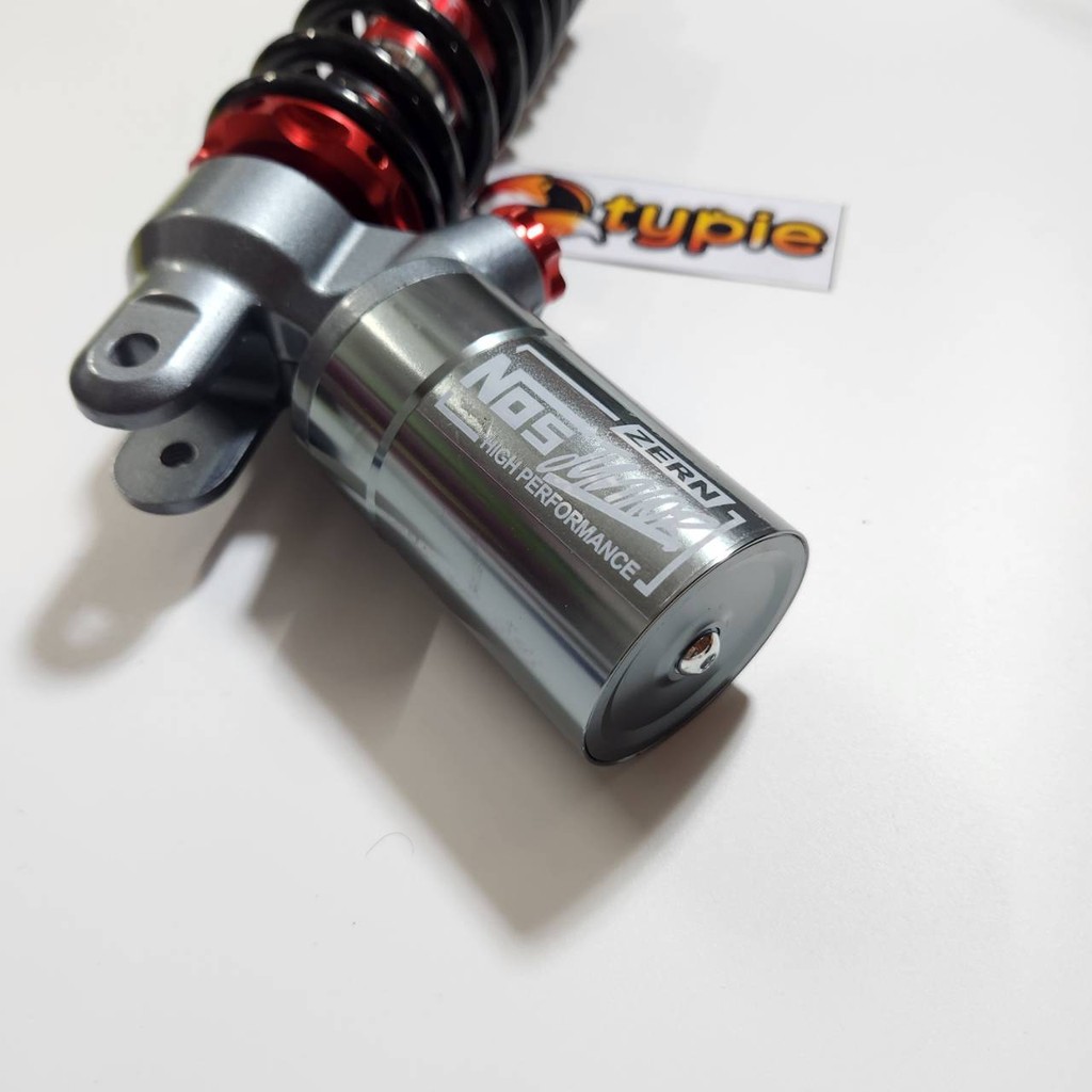โช๊คหลังหัวกลับ GIORNO สปริงดำแกนแดง ZERN G-SERIES 310มิล โช๊คแก๊สกึ่งน้ำมัน ตัวปรับแต่ละจุดเป็นตัวหลอก ใส่สวยงาม CLICKi - รูปที่ 2