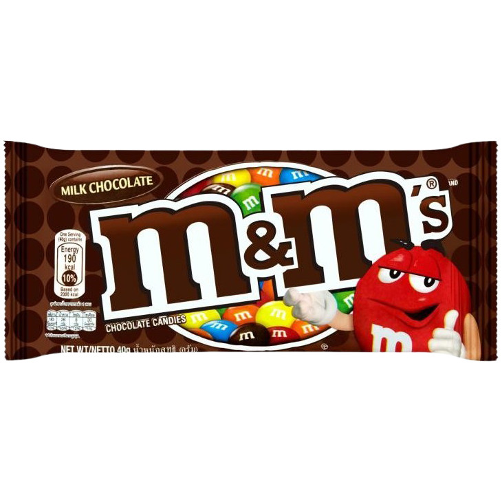 M&M's M&M's Plain 40g เอ็มแอนด์เอ็มส์เป็นช็อกโกแลต