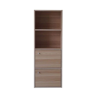 ชั้นอเนกประสงค์ 4 ชั้น บานผสม KASSA ขนาด 42 x 29 x 115 ซม. สีไวท์เมเปิล