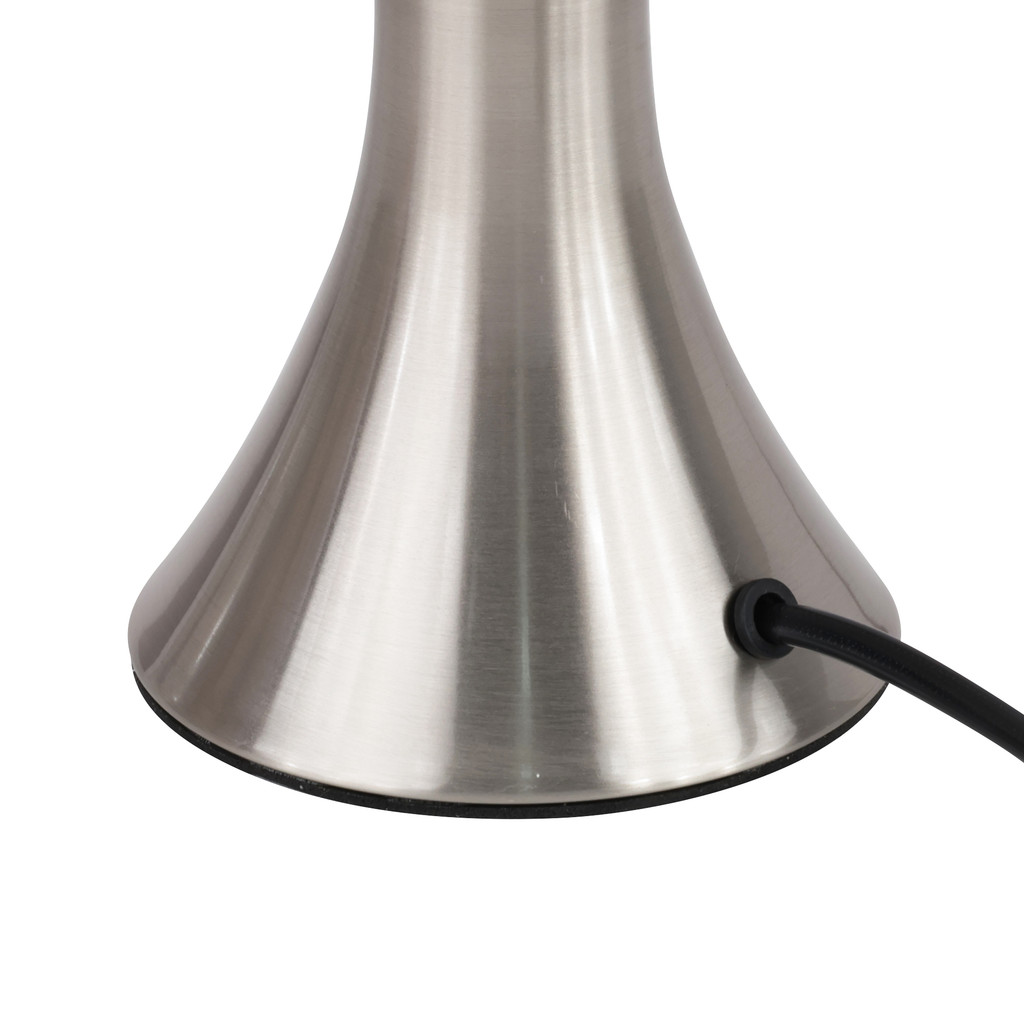 LUZINO โคมไฟตั้งโต๊ะเหล็ก Dan E27x1  รุ่น 18203/1T-SL สีขาว - นิกเกิล - รูปที่ 3