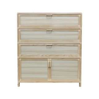 CALINA ตู้รองเท้าอะลูมิเนียม 4 ชั้น EIFFEL รุ่น KTAC7501-4 ข…