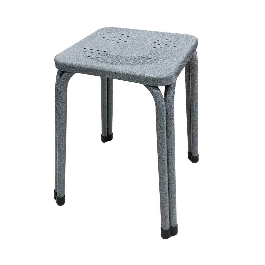 KASSA เก้าอี้เหล็ก 18 นิ้ว  สีเทา