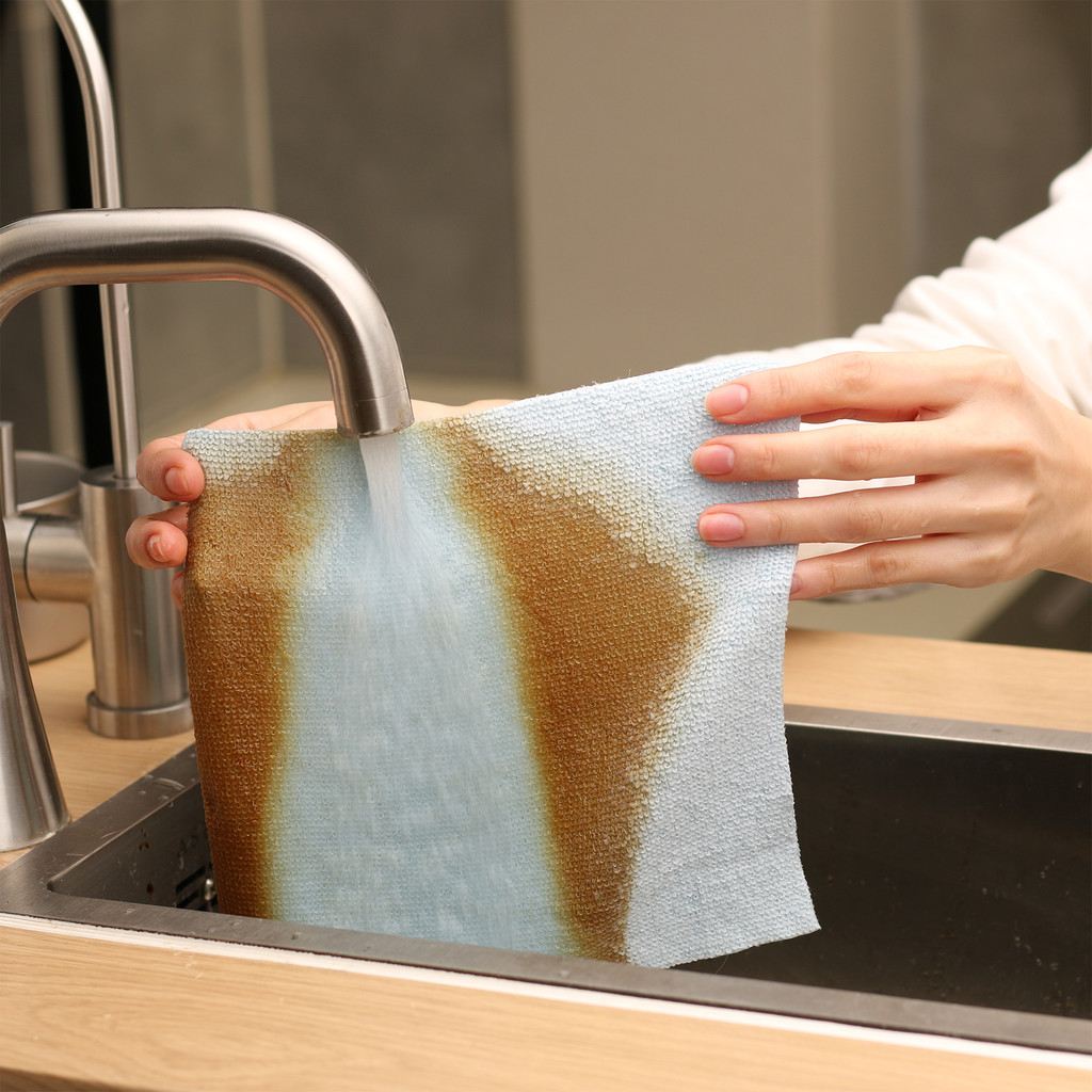 KASSA HOME ผ้าเช็ดอเนกประสงค์แบบกล่อง  ขนาด 20 x 20 ซม. (กล่อง 20 แผ่น) สีฟ้า - รูปที่ 6