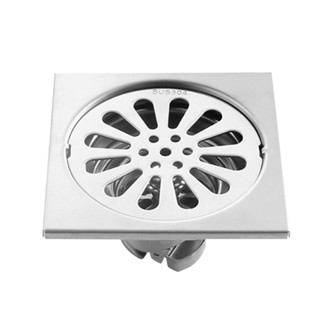 KASSA ตะแกรงกันกลิ่น เหลี่ยม 2-3 รุ่น KS- JQT2124F สีสเตนเลส