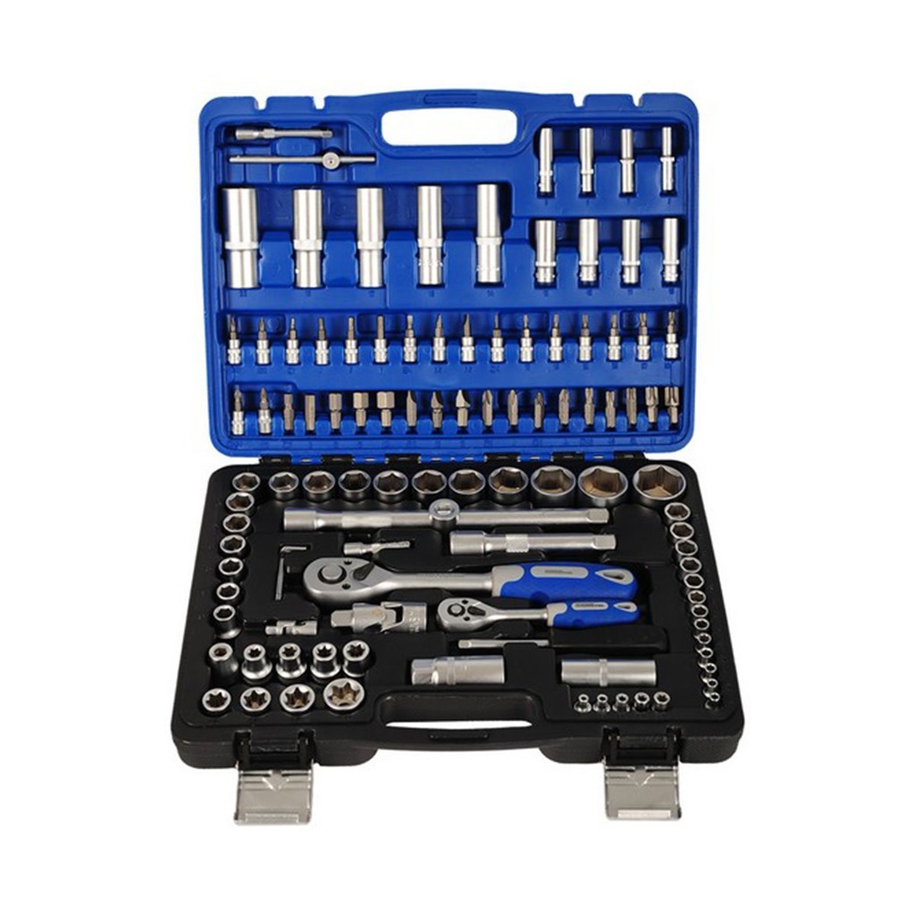 GIANT KINGKONG PRO ชุดบล็อก 108 ชิ้นพร้อมด้ามพลาสติก รุ่น TS 9004 สีน้ำเงิน + เงิน