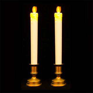 LUZINO เชิงเทียน USB LED รุ่น KB018-WH สีขาว