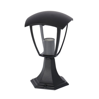 LUZINO โคมไฟหัวเสาภายนอก 1xE27 รุ่น SIMONE RH025A4(BK) สีดำ