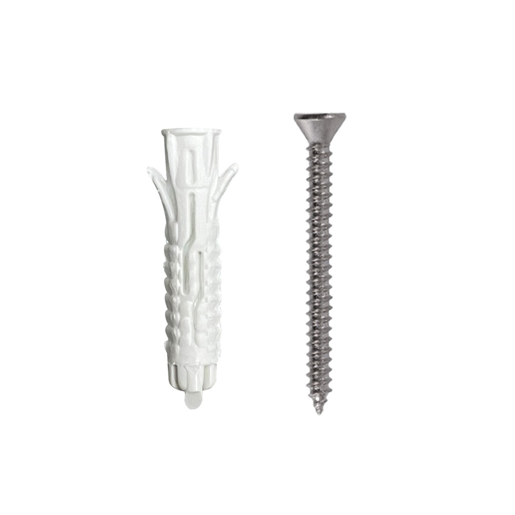 GIANT KINGKONG พุ๊กอิฐมวลเบา พร้อมสกรู ขนาด 7 x 1 - 1 / 2 นิ้ว (แพ็ค 10 ตัว) สีขาว