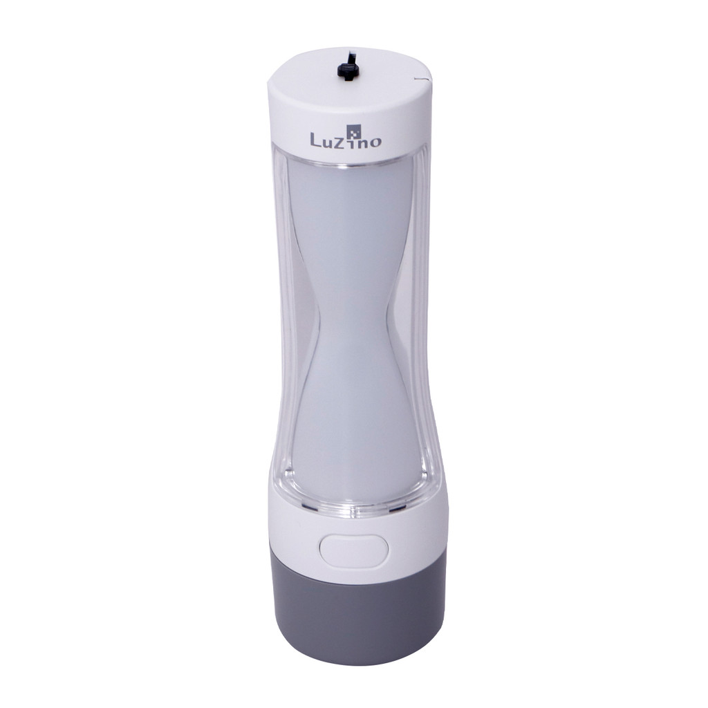 LUZINO ไฟฉายแบบชาร์จไฟได้ LED รุ่น KN-L8130LA ขนาด 3 วัตต์ สีขาว - เทา