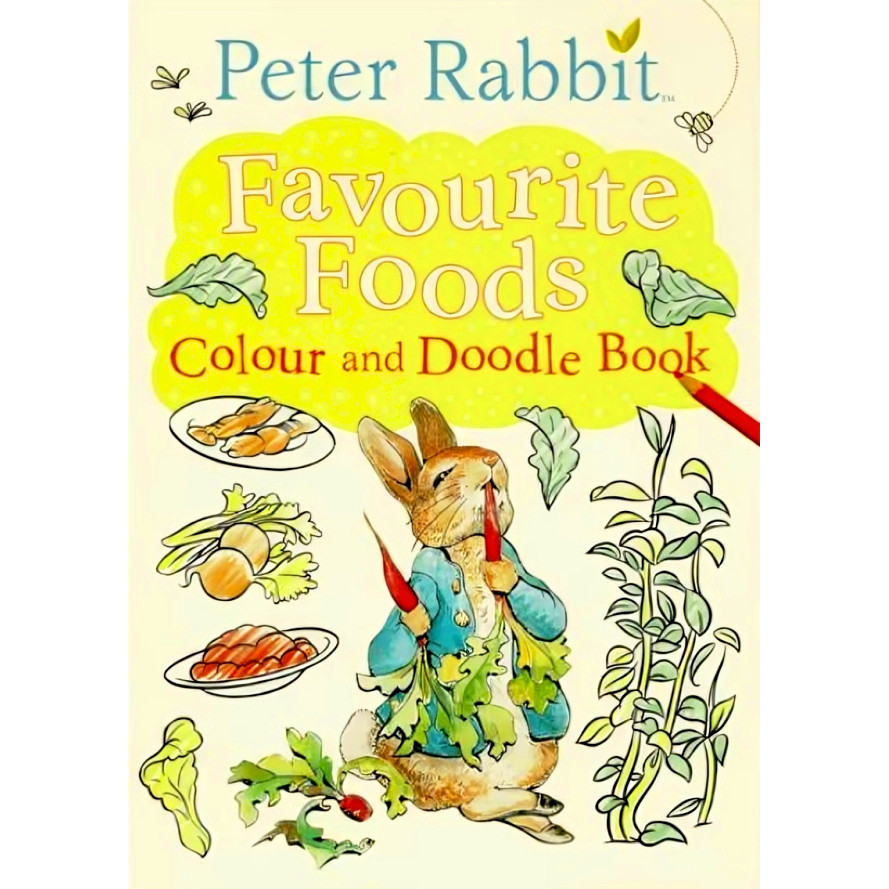 BBW หนังสือ Peter Rabbit: Favourite Foods Colour And Doodle Bo ISBN: 9780241501535