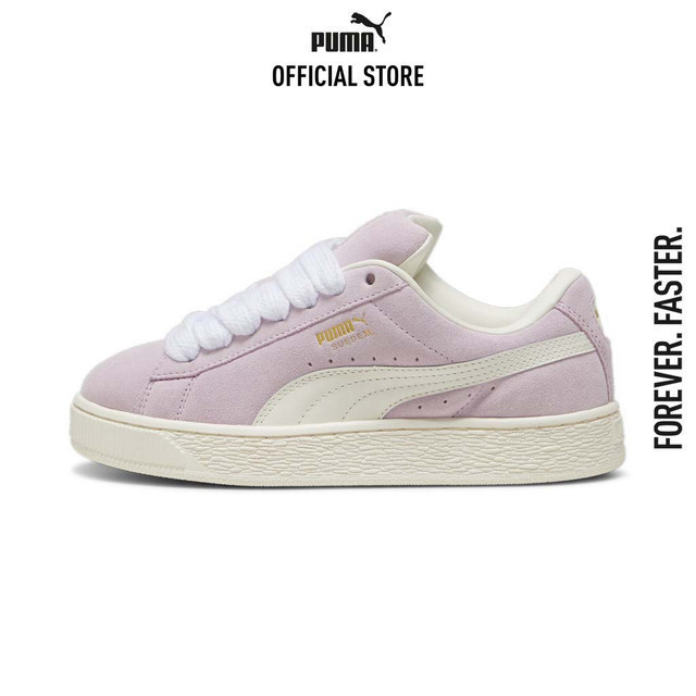 PUMA SPORT CLASSICS - รองเท้าผ้าใบ Suede XL สีม่วง 39520508