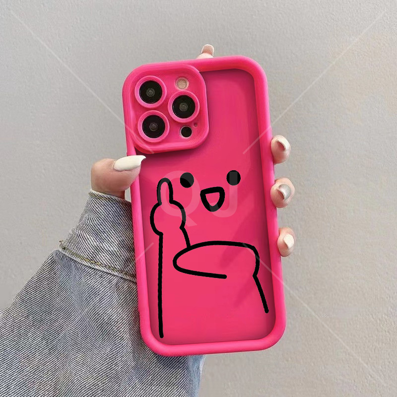 เคส OPPO A3X 4G A3 4G A3 5G A3 Pro 5G F7 F5 F11 Pro F9 F11 A7 A5S A12 A11K F9 Pro F5 Youth A3S A1K A39 A57 2016 A37 NEO 9 F3 Lite กรณีโทรศัพท์การ์ตูนไม่สุภาพ