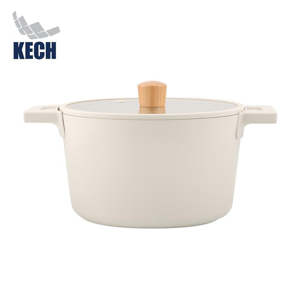 HomePro หม้อ 24 ซม.  GROWTH IH สีครีม แบรนด์ KECH