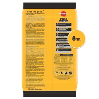 PEDIGREE เพดดิกรี โปร อาหารเม็ดลูกสุนัขสูตรโปรตีนสูง 8 กก.