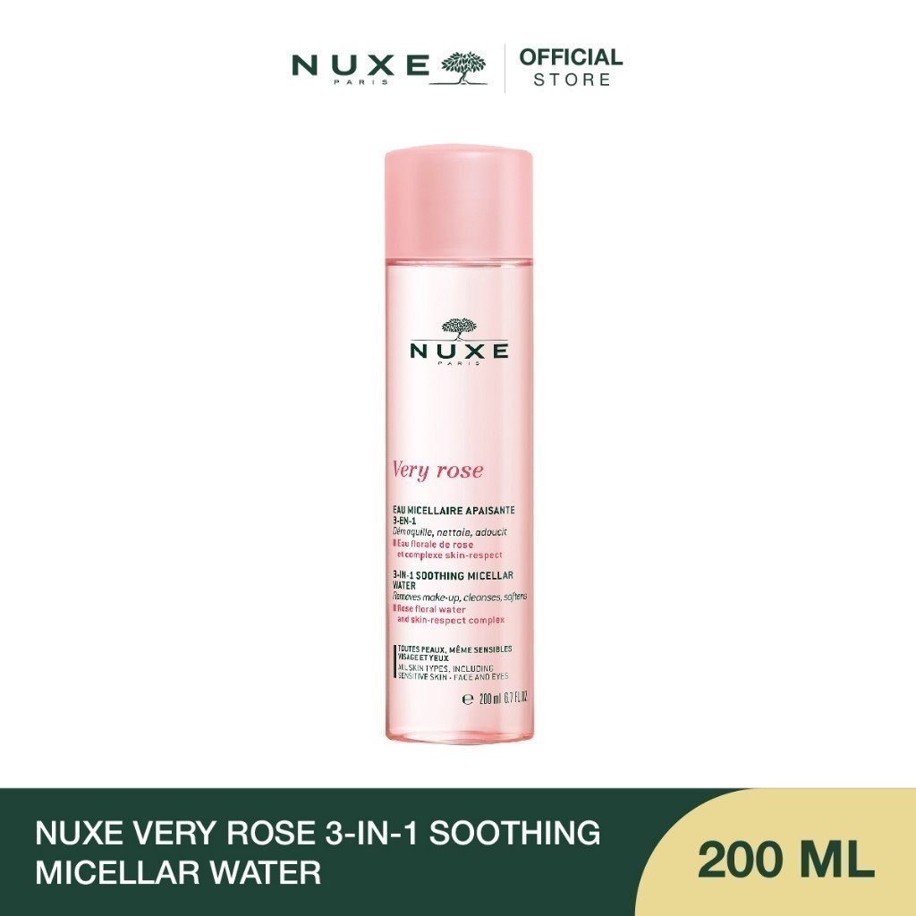 NUXE VERY ROSE 3-IN-1 SOOTHING MICELLAR WATER 200 ml ไมเซลล่า ล้างเครื่องสำอาง