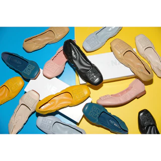 รองเท้าเเฟชั่นผู้หญิงเเบบคัชชูส้นเตี้ย No. 44-7 NE&NA Collection Shoes