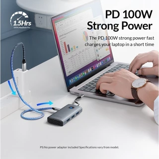 [ออกใบกำกับ- ทักแชท] ORICO อะแดปเตอร์ฮับ Type-C 3.0 to 4K60hz HDMI-Compatible DP PD100W SD Hub