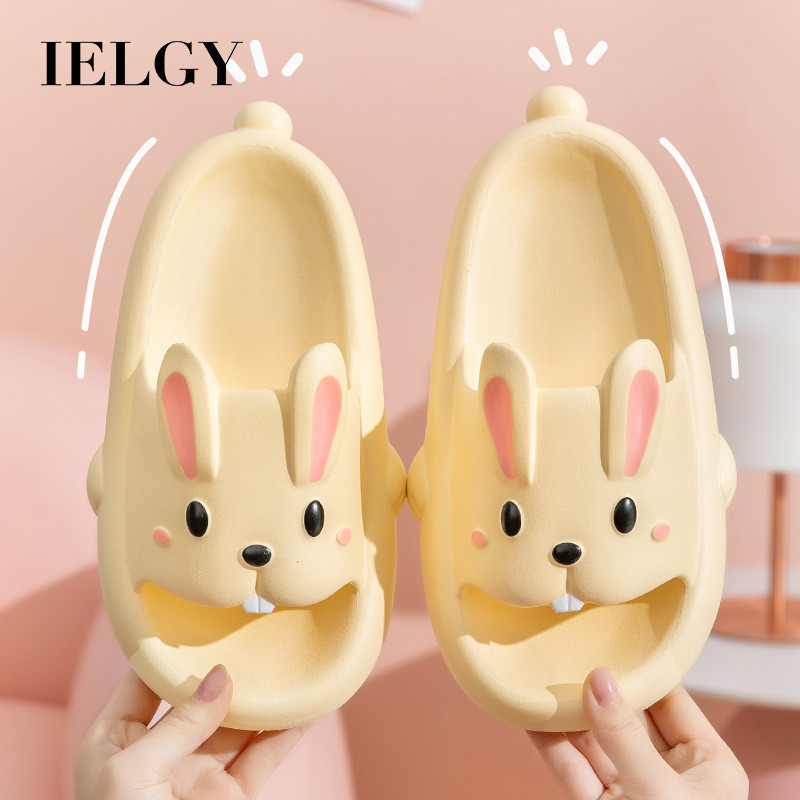 IELGY น่ารักการ์ตูนกระต่ายใหม่Evaรองเท้าแตะแพลตฟอร์มผู้หญิงบ้านคู่