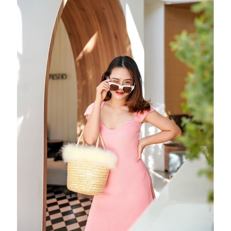 MyWay Brand :Knit Pastel Dress ชุดเดรส