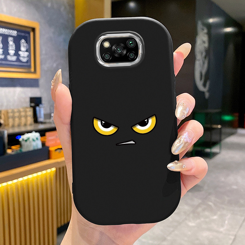 เคสสำหรับ Xiaomi POCO X3 Pro X3 NFC F3 13T Pro เคสโทรศัพท์ซิลิโคนที่มีรูปแบบตาน้อยที่สุด
