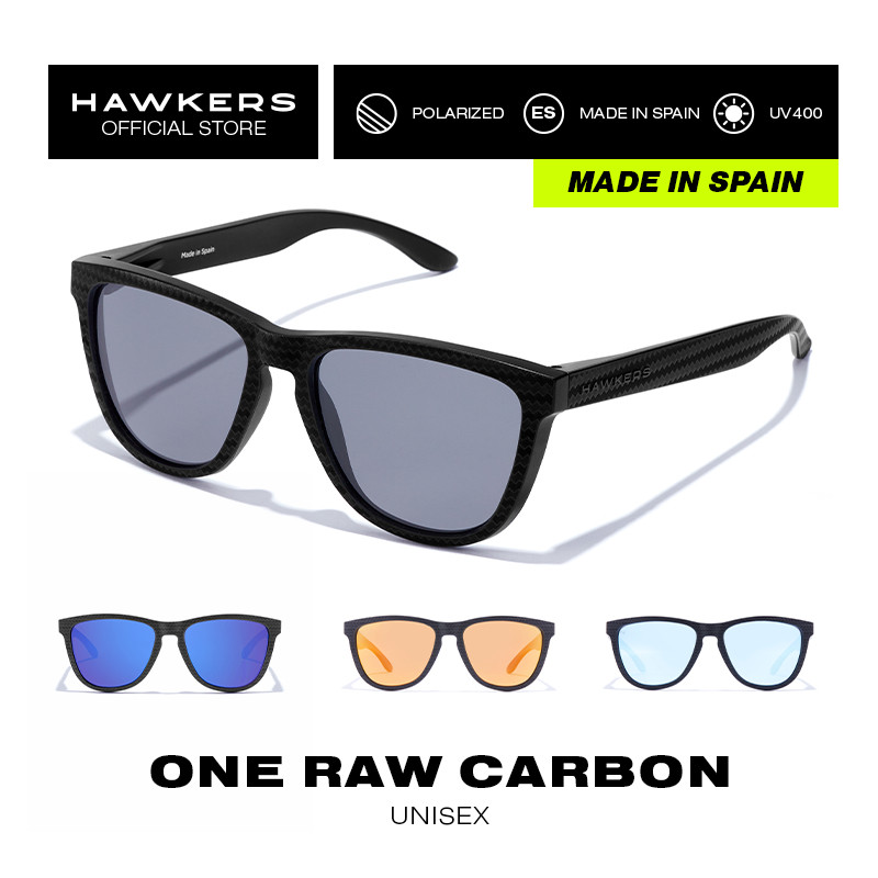 HAWKERS ONE RAW CARBONO แว่นกันแดด สปอร์ต Polarized UV400 Unisex [ของแท้]