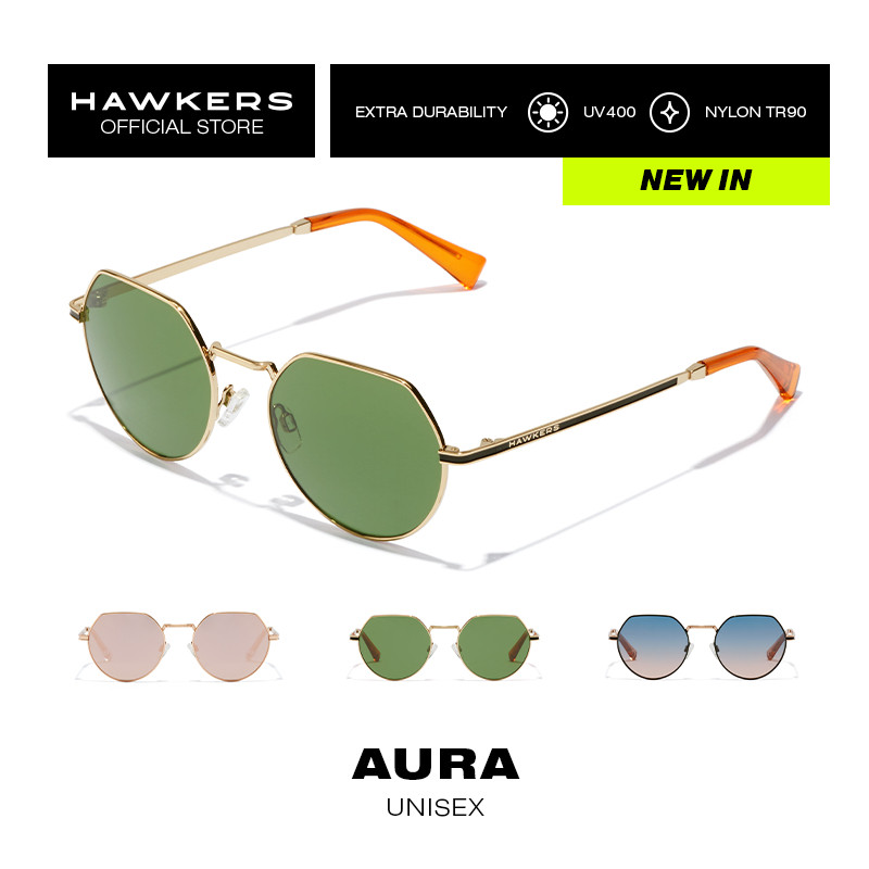 HAWKERS Aura แว่นกันแดดสำหรับผู้หญิง สุภาพสตรี ผลิตภัณฑ์อย่างเป็นทางการได้รับการออกแบบในสเปน