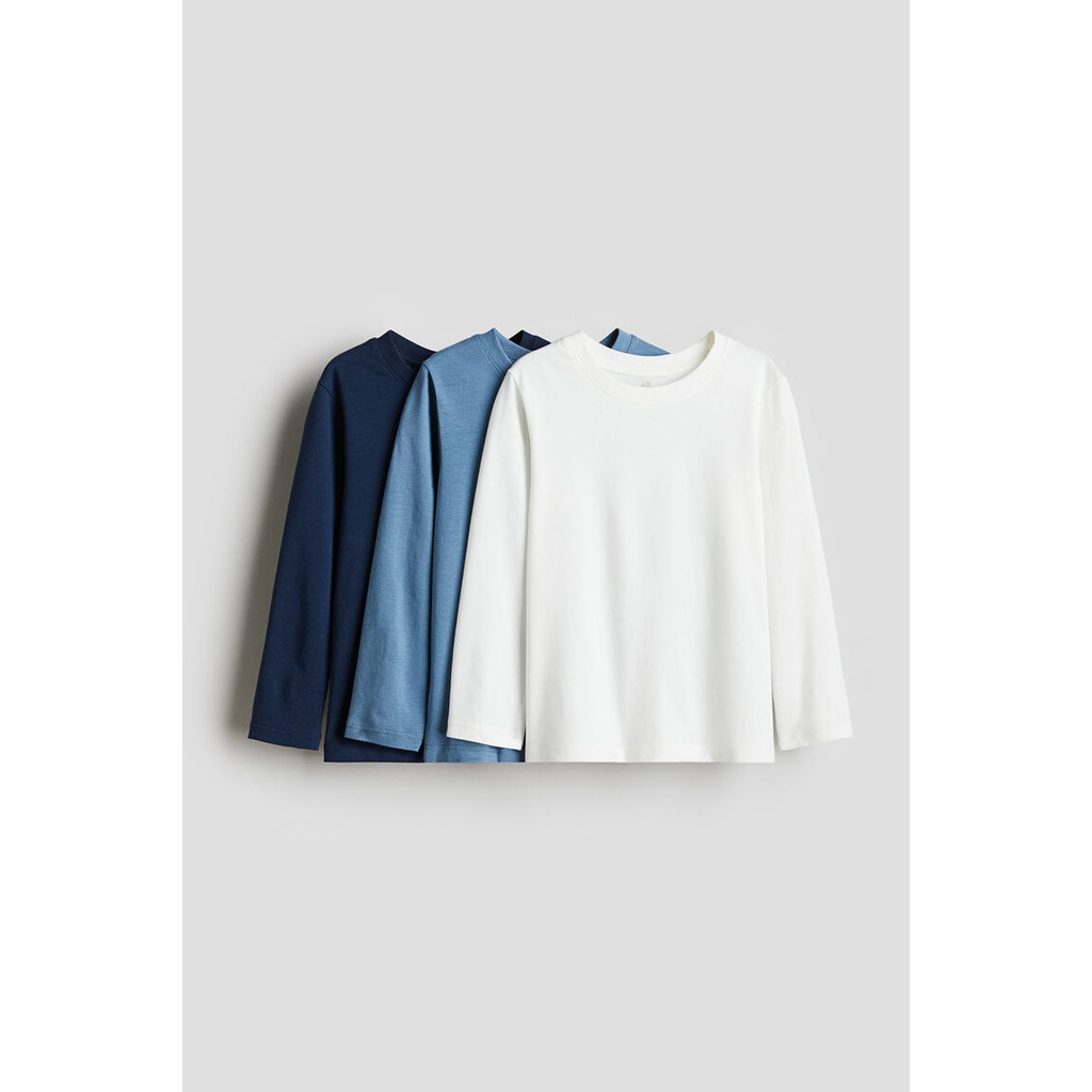 H&M(เอชแอนด์เอ็ม) ชุดเสื้อยืดแขนยาว 3 ตัว เด็กผู้ชาย 0503569_12