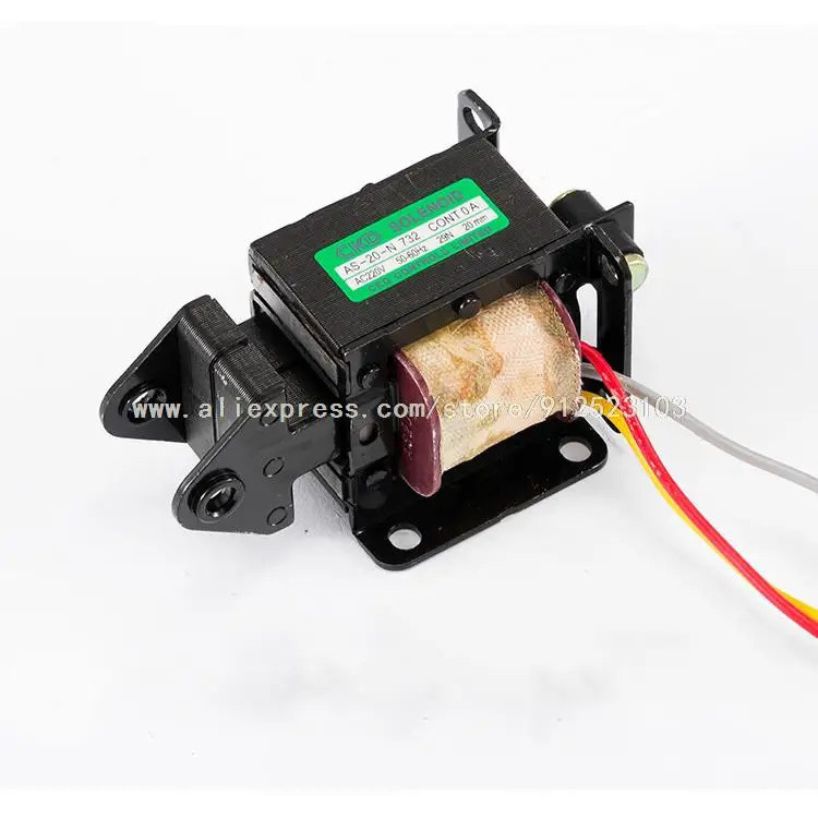 <0>แม่เหล็กไฟฟ้า AC AS-20-N732 3.0KG สตอร์ค 20 มม. AC220V 3 แถว 50-60Hz