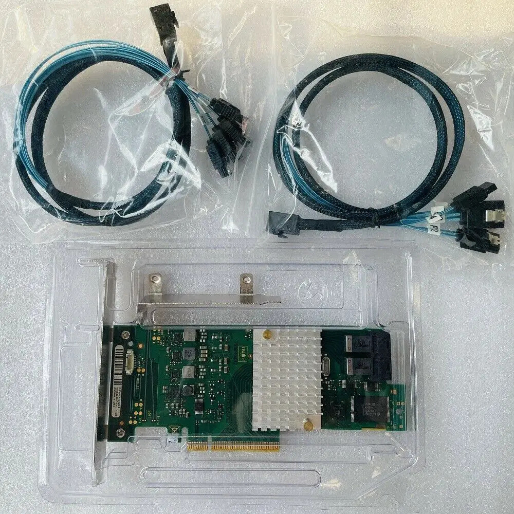 <0>การ์ด RAID Fujitsu D3307-A12 CP400i 12GB ＝ คอนโทรลเลอร์ RAID LSI 9300-8I + สายเคเบิล 8643