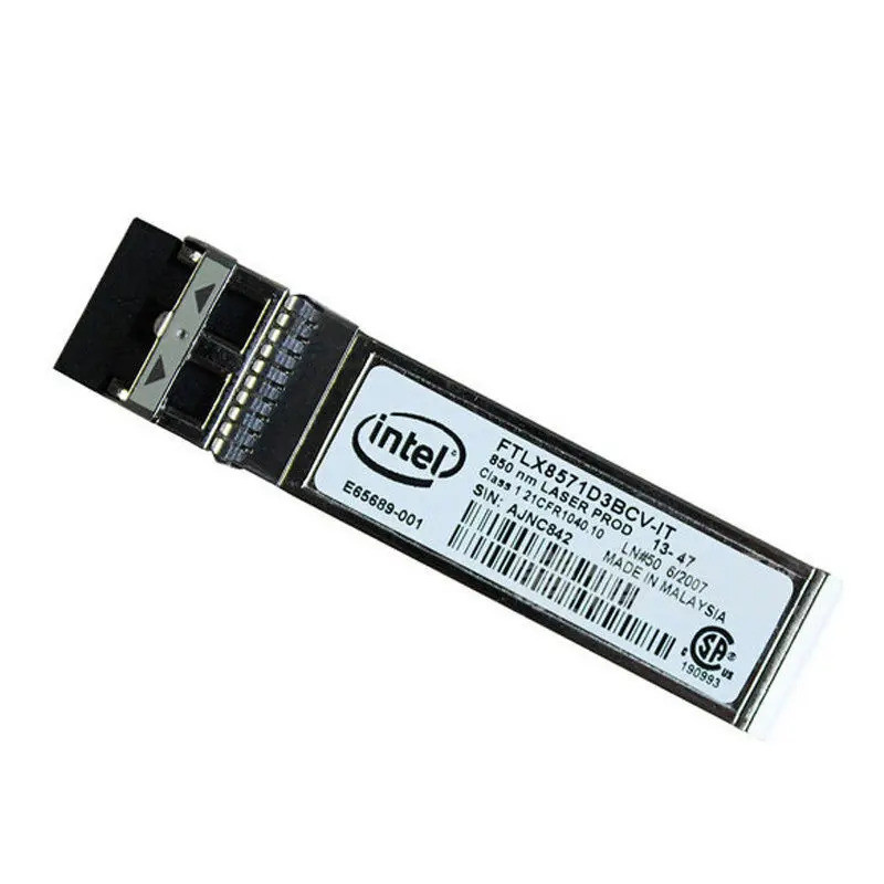 <0>ตัวรับส่งสัญญาณ Intel E10GSFPSR FTLX8571D3BCV-IT E65689-001 SFP+ สำหรับ X520-DA2/SR2