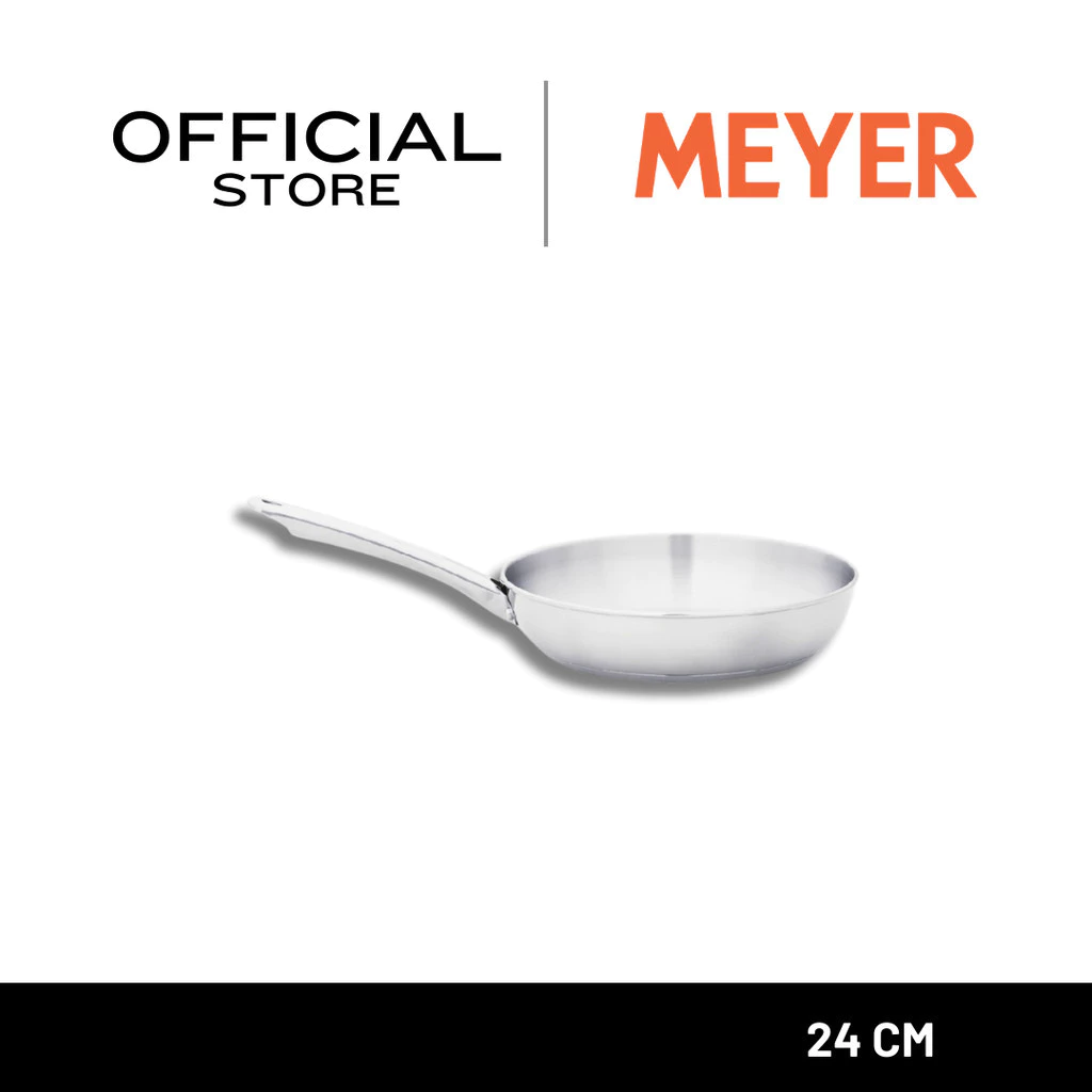 MEYER BELLA CLASSICO Stainless Steel 24cm / 10" Skillet กระทะสแตนเลส กระทะทรงตื้น กระทะทอดไข่ (73921-T)