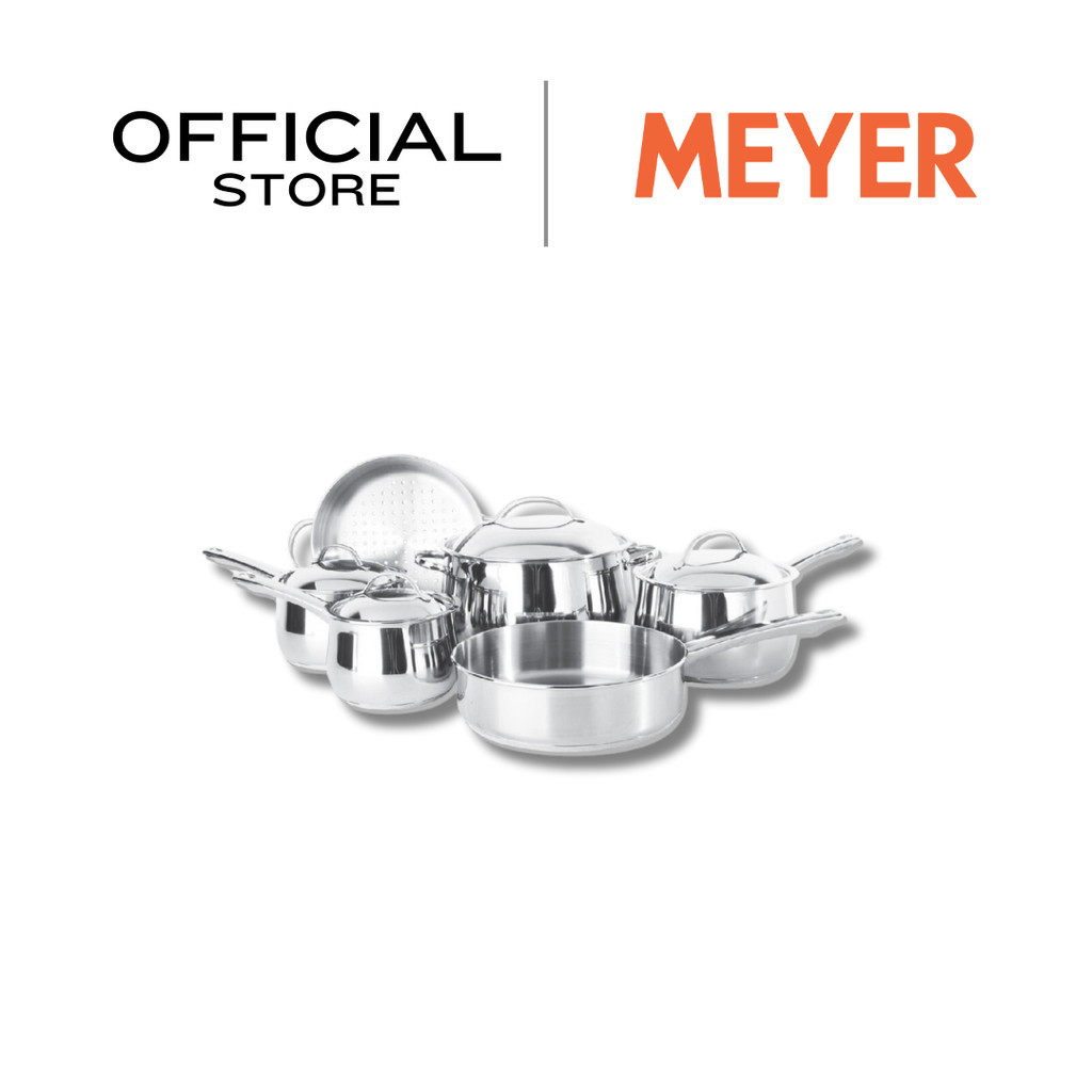 MEYER BELLA CLASSICO Stainless Steel 10-PC Set ชุดเครื่องครัวสแตนเลส สตีล 10 ชิ้น รวมฝา (73291-T)