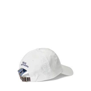 Polo Ralph Lauren หมวกผู้ชาย Stretch-Cotton Twill Ball Cap รุ่น MAPOHGS0J421329 สีขาว