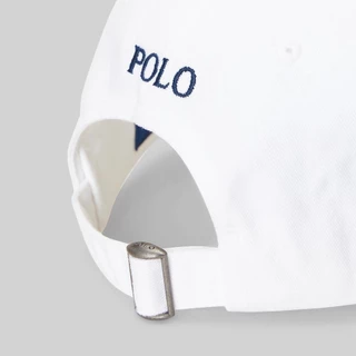 Polo Ralph Lauren หมวกผู้ชาย Cap Hat-Cotton Chino Baseball Cap รุ่น MAPOHGS0J421245 สีขาว