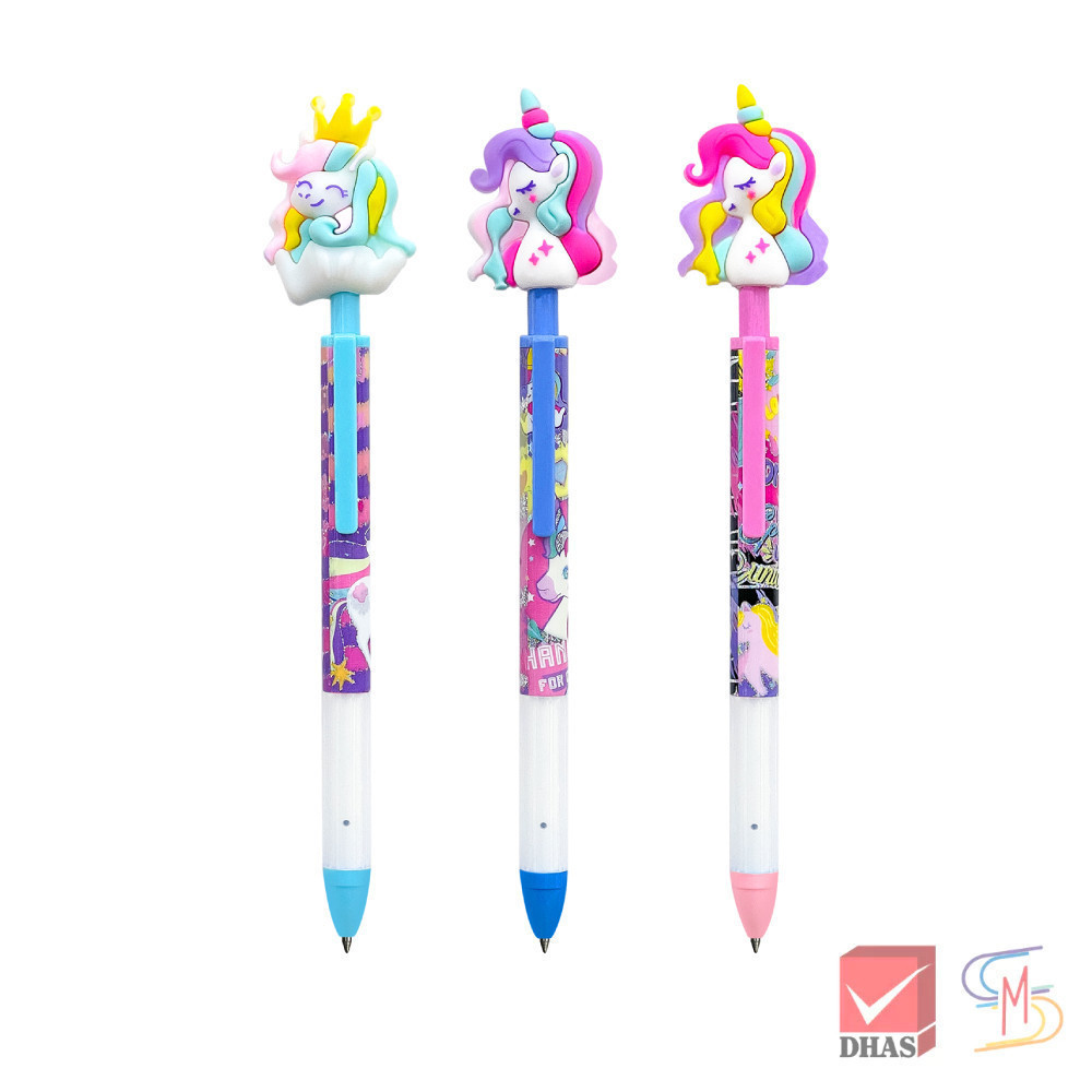 Quantum  ปากกา ปากกาเจล แฟนซี FG01 นํ้าเงิน 0.5 คละสี จำนวน 1 ด้าม