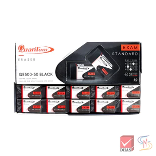 Quantum ควอนตั้ม ยางลบ QE600-50 แบล็ค จำนวน 3 ก้อน/แพ็ค
