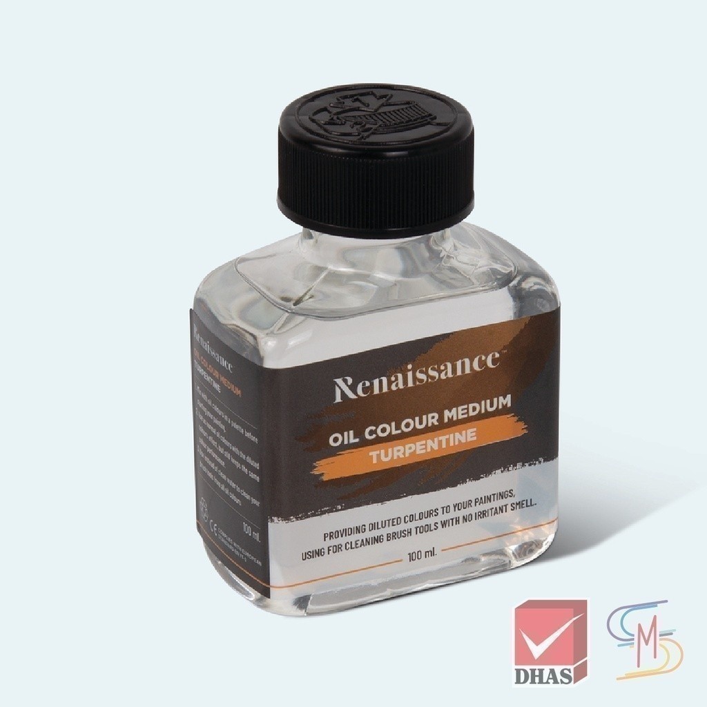 Renaissance สื่อผสมสีน้ำมัน เทอร์เพนไทน์ 100 มล. (1 ขวด)