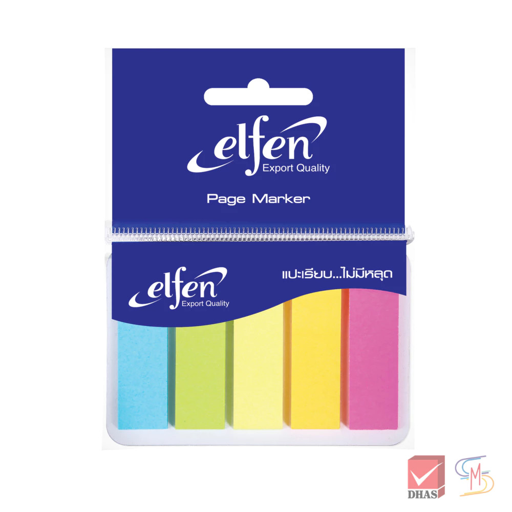 Elfen เอลเฟ่น กระดาษโน๊ต อินเด็กซ์ 5 สี 25 แผ่น (5 เล่ม/แพ็ค)