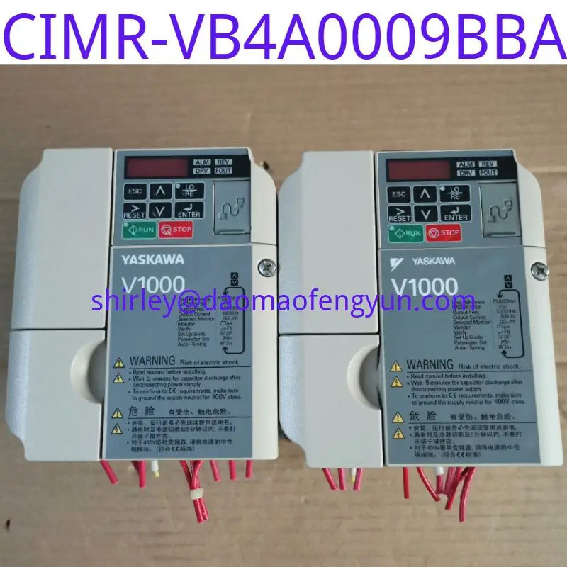 ใช้แล้ว ตัวแปลงความถี่ซีรีส์ Yaskawa V1000 รุ่น CIMR-VB4A0009BBA 3kw/3.7KW 400V 380V