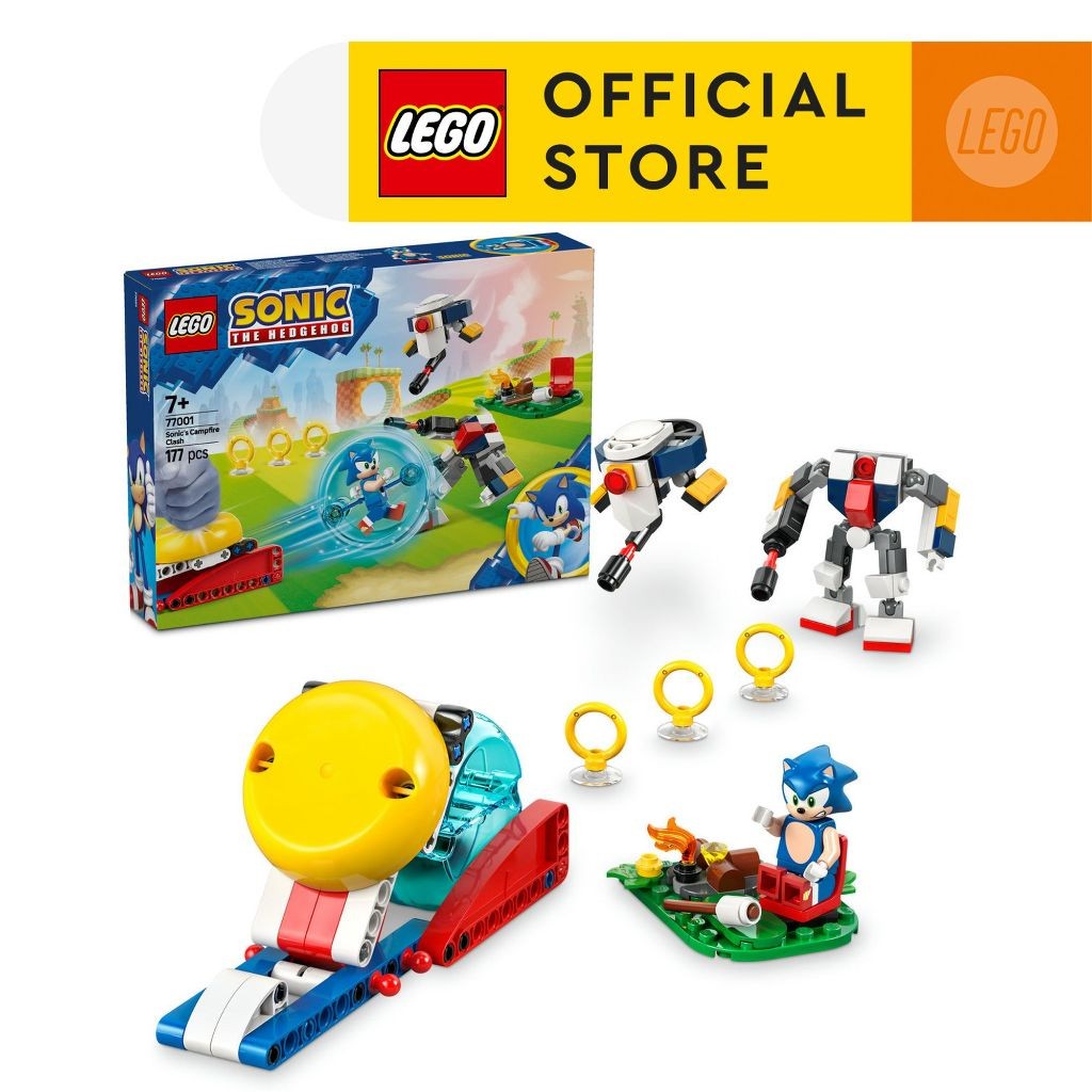 LEGO Sonic 77001 Sonic's Campfire Clash (177pcs.), Building Blocks, Kids Toy