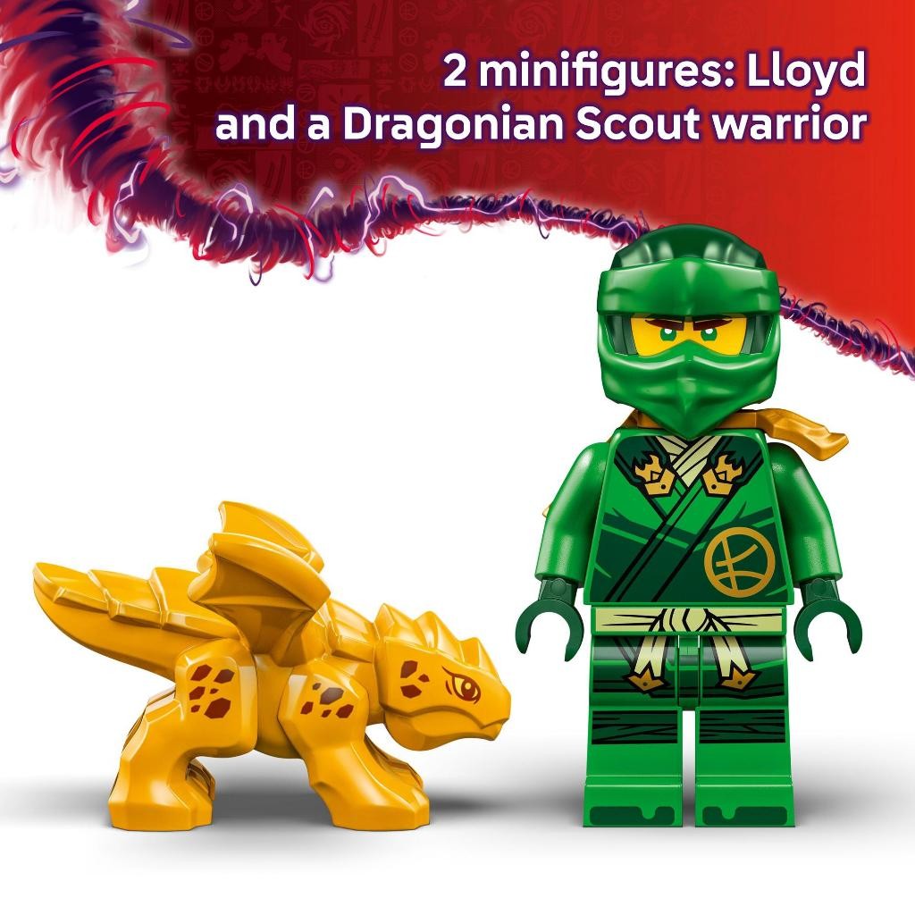 LEGO NINJAGO 71829 Lloyd's Green Forest Dragon (128pcs.), Building Blocks, Kids Toy - รูปที่ 3