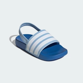 adidas ว่ายน้ำ & ไลฟ์สไตล์ รองเท้าแตะ Adilette Estrap สำหรับเด็ก เด็ก สีน้ำเงิน JR5332