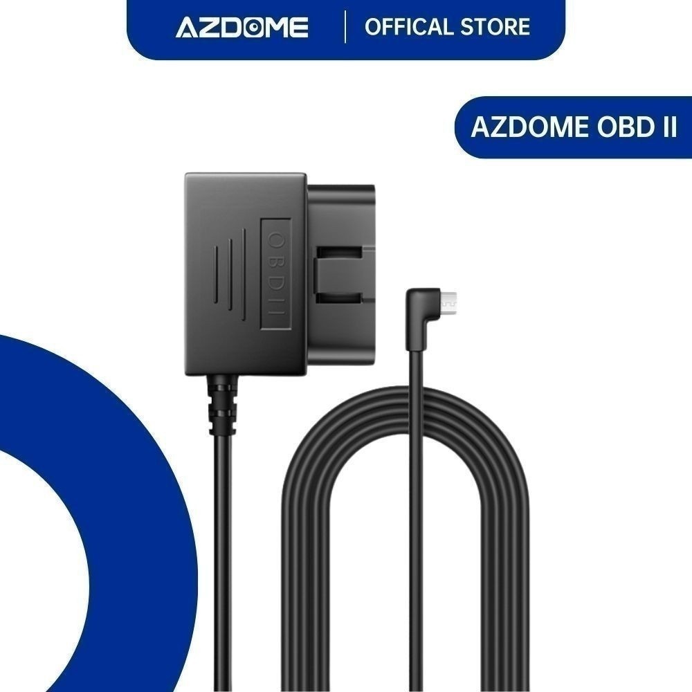 AZDOME Dash Cam OBD Hardwire Kit Power Cable สำหรับกล้องติดรถ ทำให้บันทึกหลังดับเครื่องยนต์ ยาว 3.5 เมตร