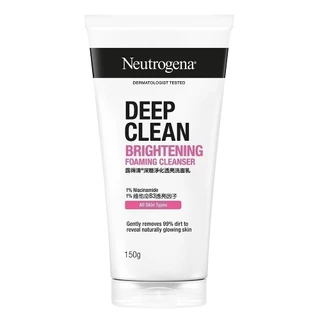 [มี 3 สูตรให้เลือก] Neutrogena Deep Clean Cleanser 150g. นูโทรจีนา ดีพ คลีน คลีนเซอร์ 150 กรัม, โฟมล้างหน้า, Cleanser