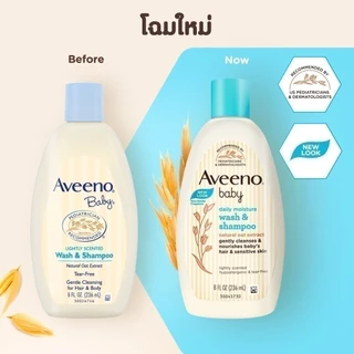 อาวีโน่เบบี้ สบู่เหลวอาบน้ำและสระผม เดลี่ เบบี้ วอช & แชมพู 236 มล. Aveeno Baby Wash & Shampoo 236ml.